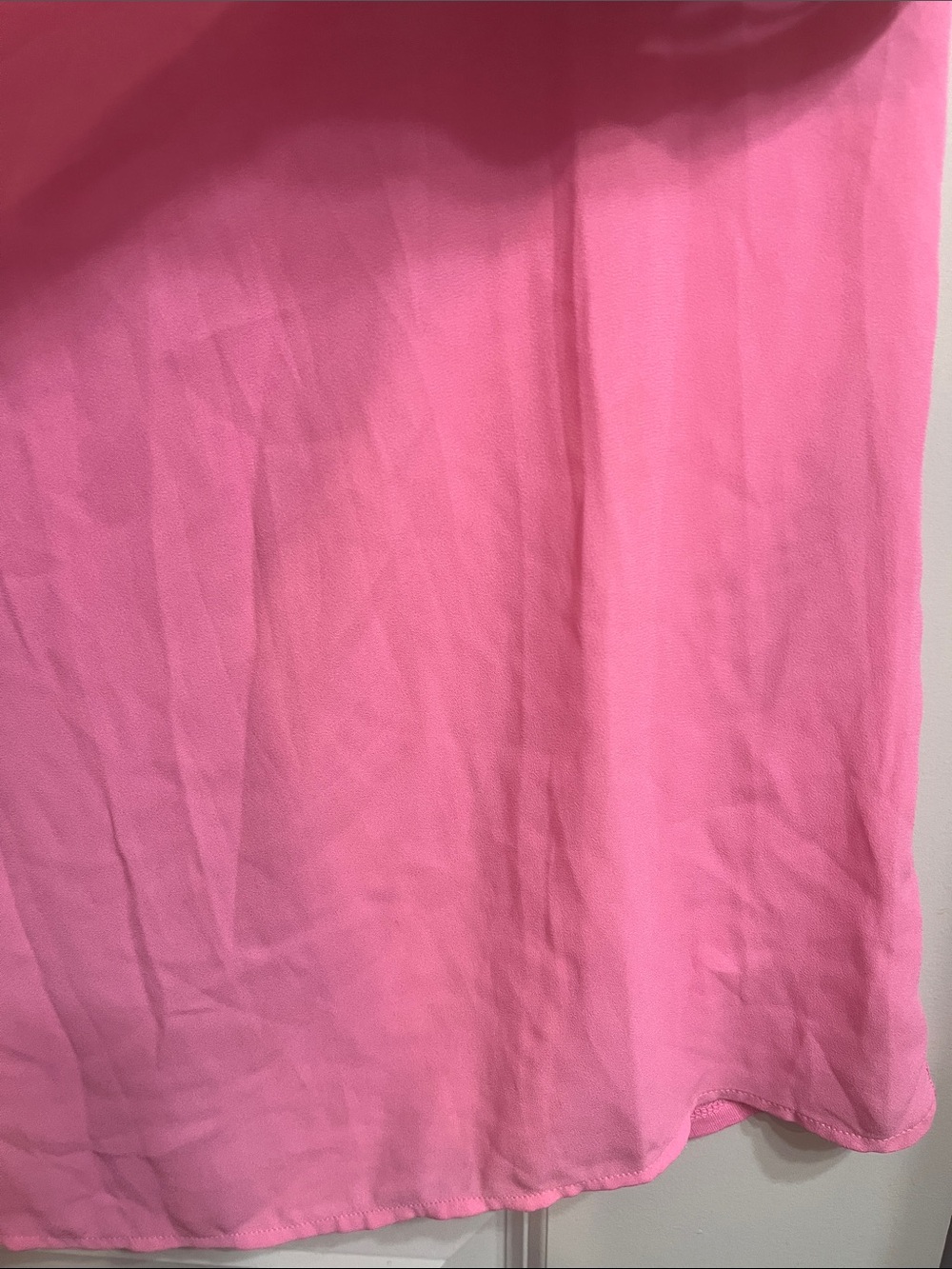 LOFT Pink Ruffle Neck Sleeveless Shell - Picture 7 of 14